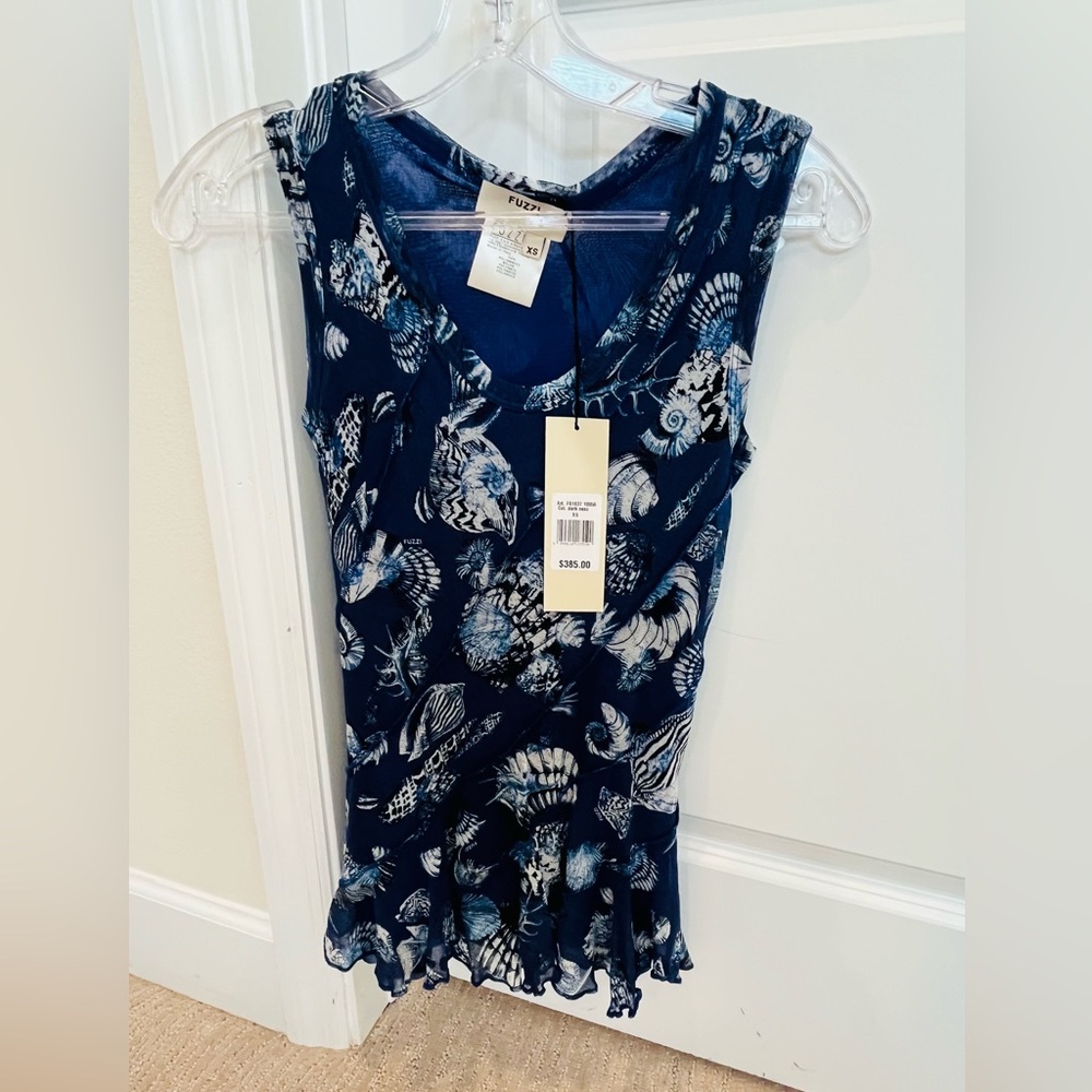 Fuzzi Seashell Ruffle Tank Top - Picture 12 of 12
